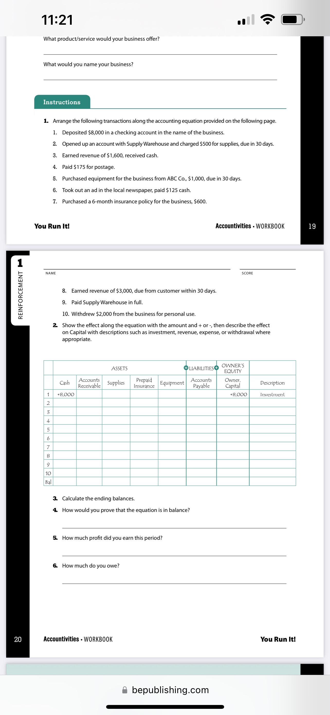 Accounting Homework (basic) | Scrolller