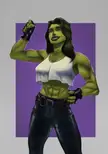 I just finished some She-Hulk fanart