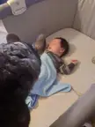 you guys loved the picture of Wynonna when she was standing on my pregnant belly, how about Wynonna and the baby? (a better picture will come soon)