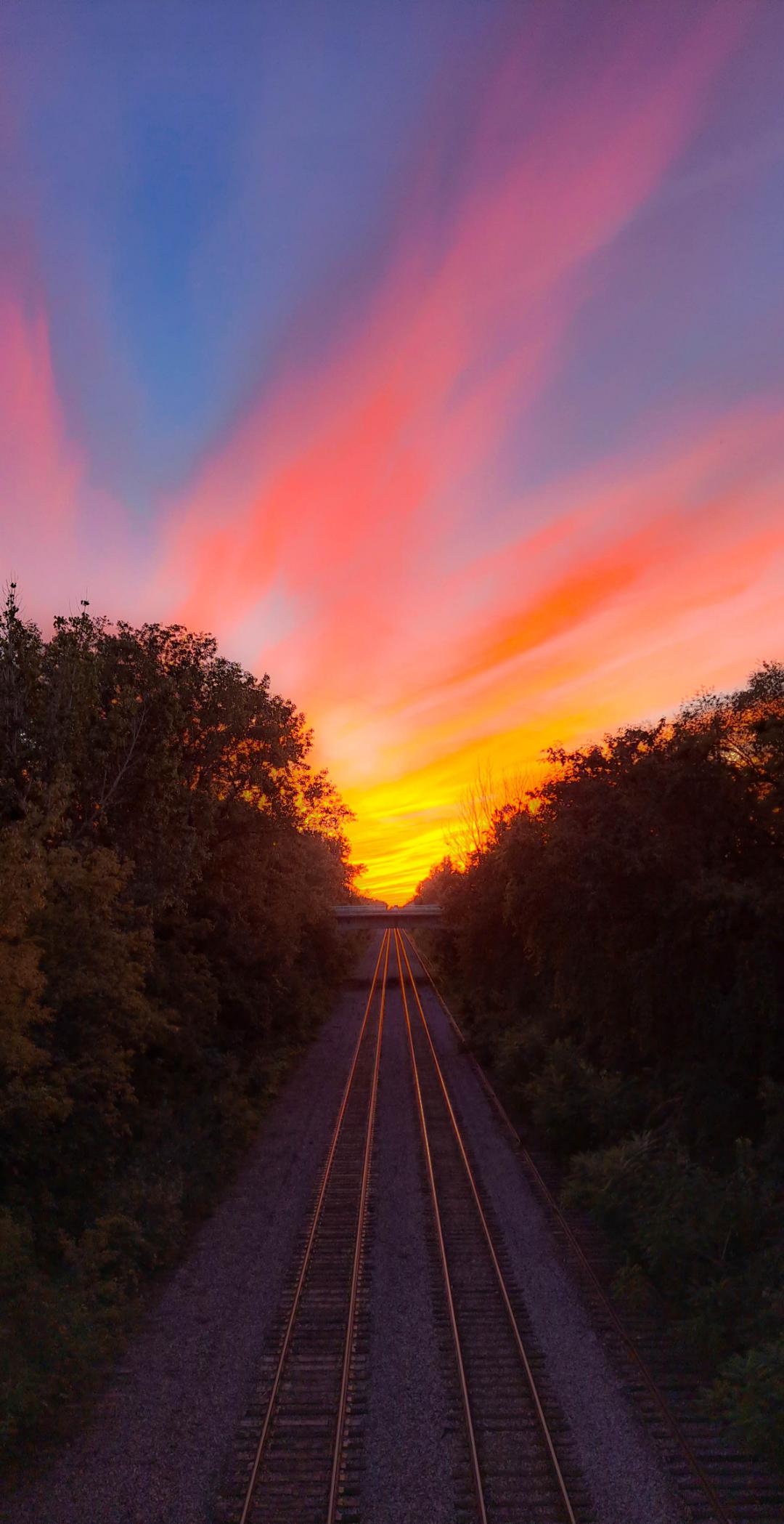 an abandoned train tracks in the middle of nowhere