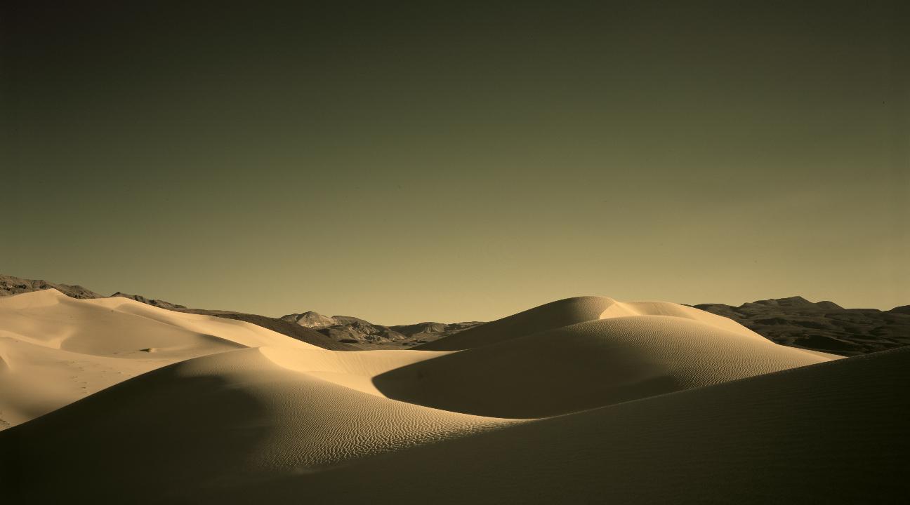 Eureka Dunes. Sinar F2, I think it was Agfa vista, I'm sure that the exposure is quite long.