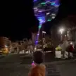 A level 90 spellcaster wizard casting meteor spell with his expensive mtx wizard staff in real life.