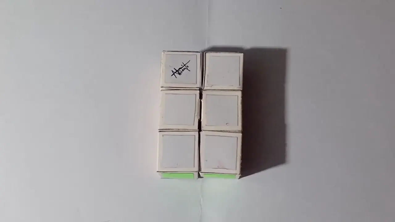 Cardboard 1x2x3 Rubik's cube