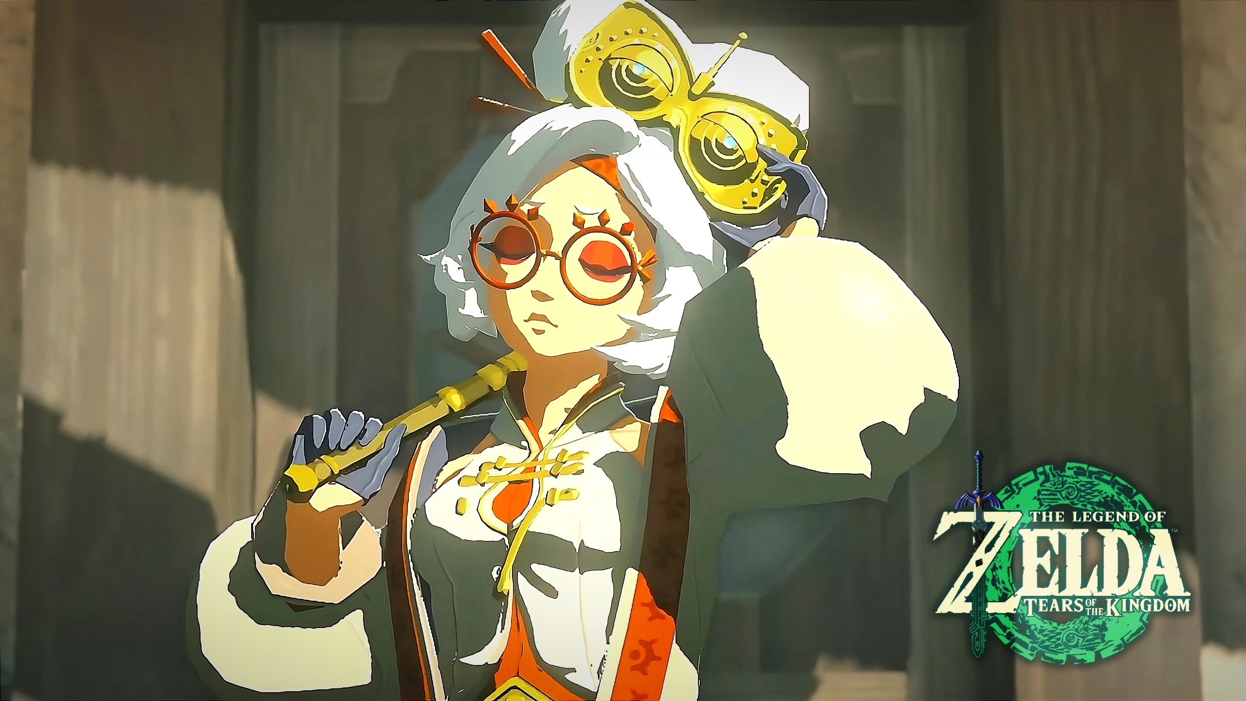 [Totk] Purah character Wallpaper (2560x1440)