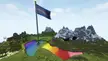 Minecraft Trans Pride Flag on 1978 Pride Flag Lake - Thought you might enjoy Ive wanted to build this for a long time :)