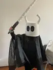 My 10 year old made a Hollow Knight costume for Halloween. :) 
