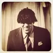 Ed Sullivan with a Beatles wig, early 60s.