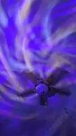 Ceiling fan and funky lights