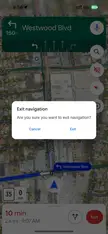Google Maps Exit Navigation