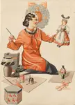 The American Girl magazine cover art by Revere F. Wistehuff