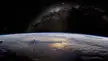 Earth from ISS by ESRS (Earth Science and Remote Sensing) [7680x4320] 8K (Milky-way is a montage)