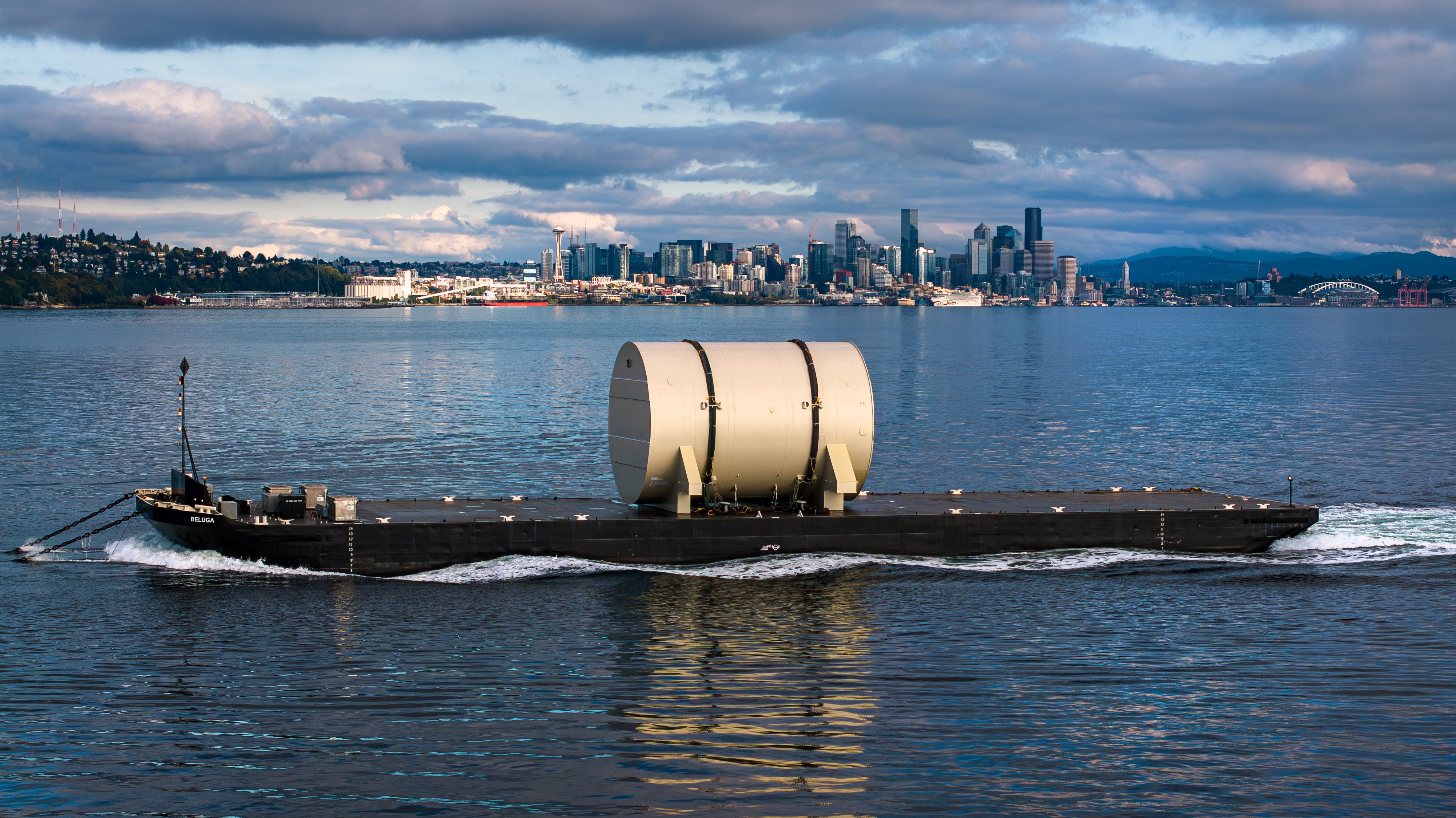 Decommissioned US Navy submarine reactor on the way to Hanford from Bremerton, October 3, 2023.