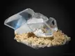 Clear Gypsum crystals on Dolomite from Cavnic, Romania - size 20 x 20 cm