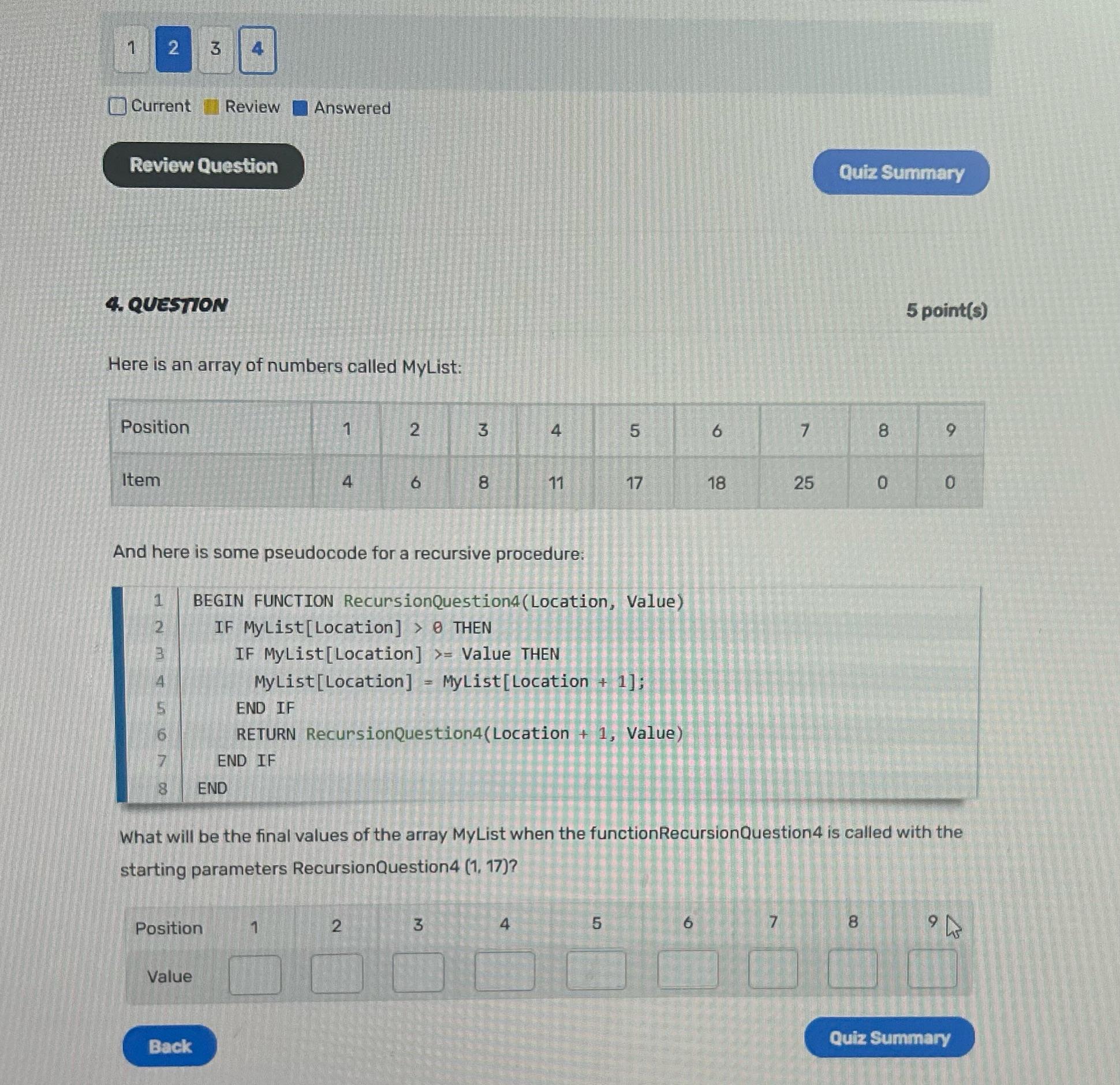 Coding trouble, quicksort and recursion