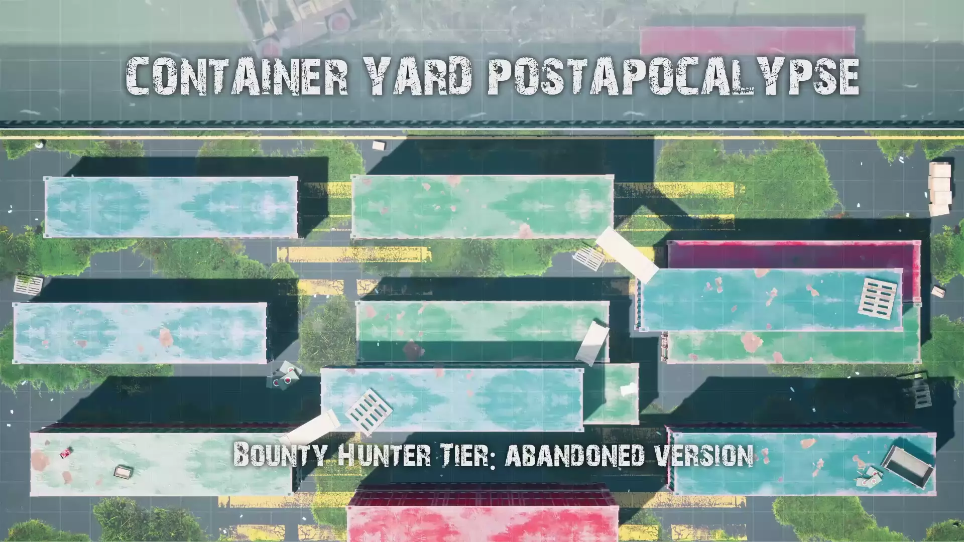 Container Yard Postapocalypse Animated Battlemaps Pack [32x18] | Scrolller