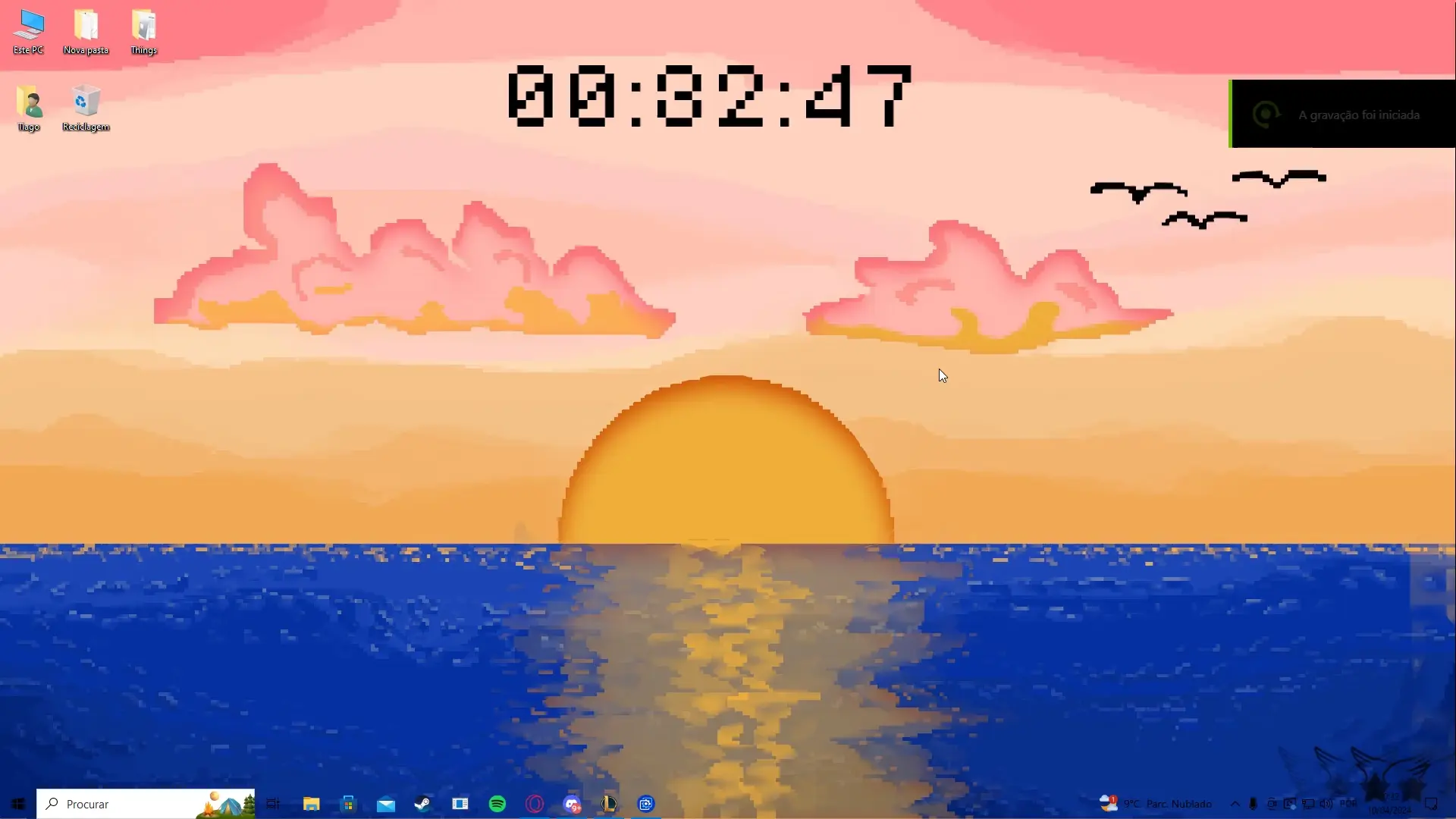 Cool 8 bit styled landscape wallpaper i made !!