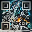 Cosmic QR Code Sculpture