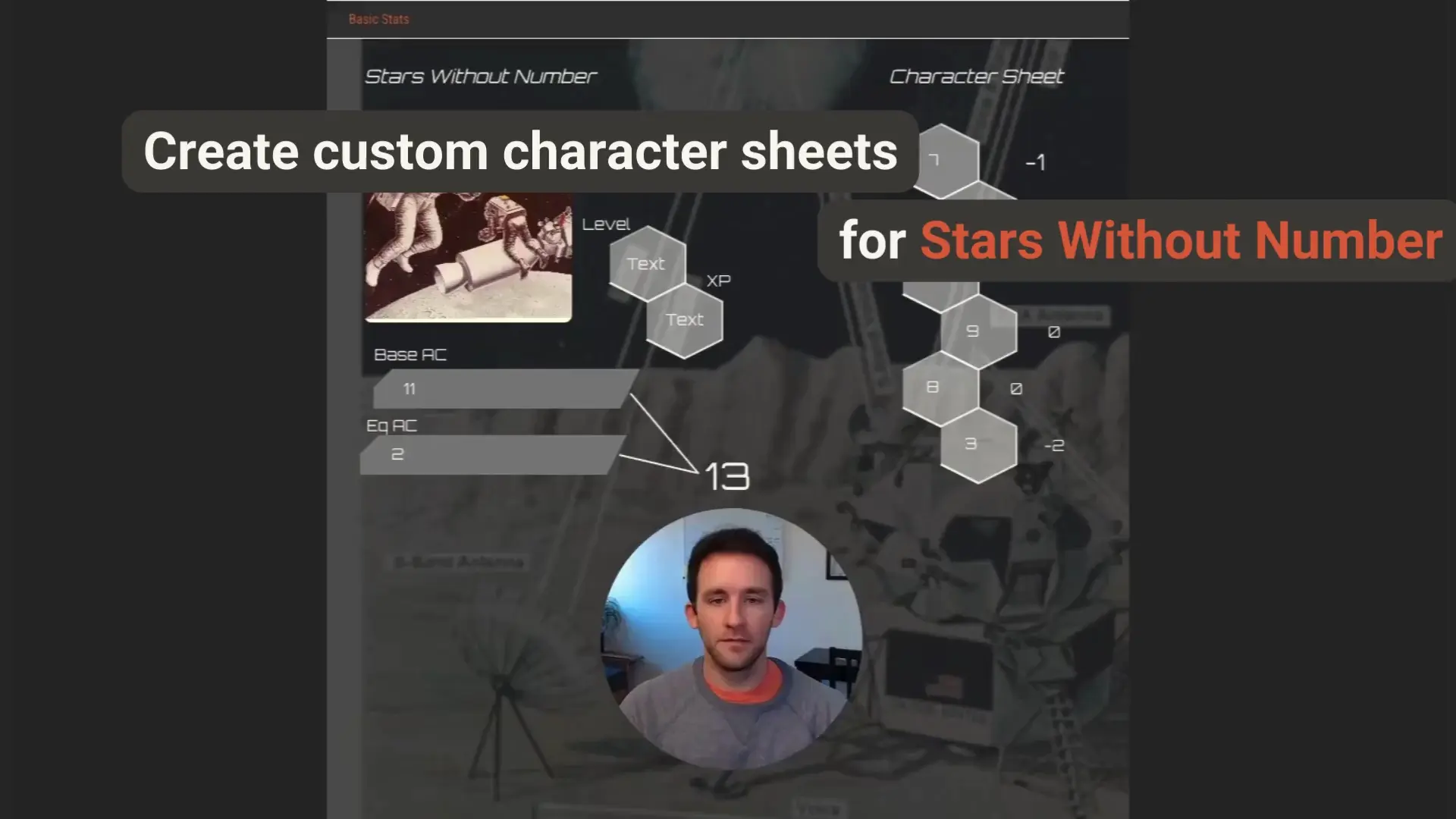 Create custom character sheets for SWN