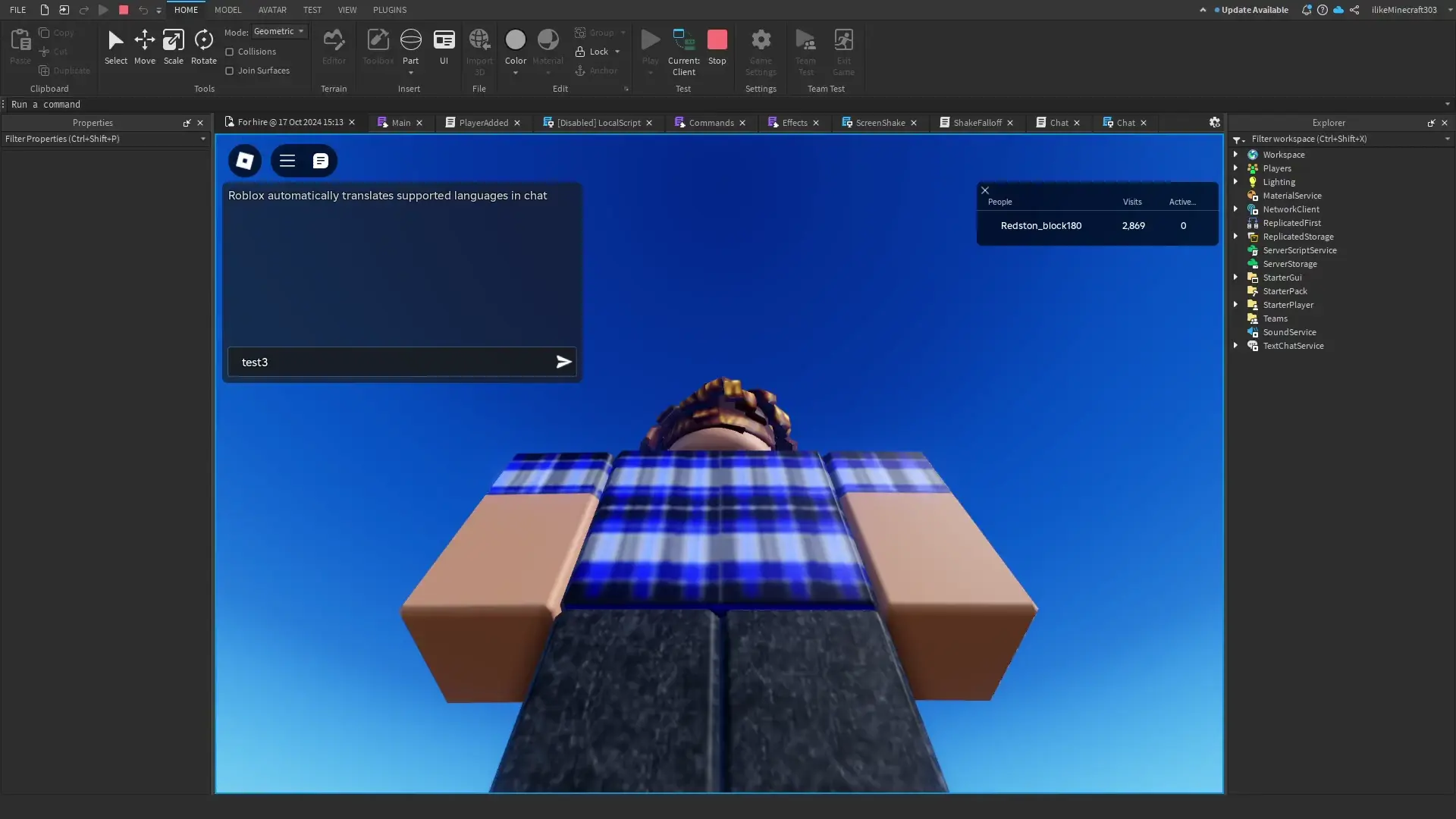 Custom 1000 robux donation effect I made