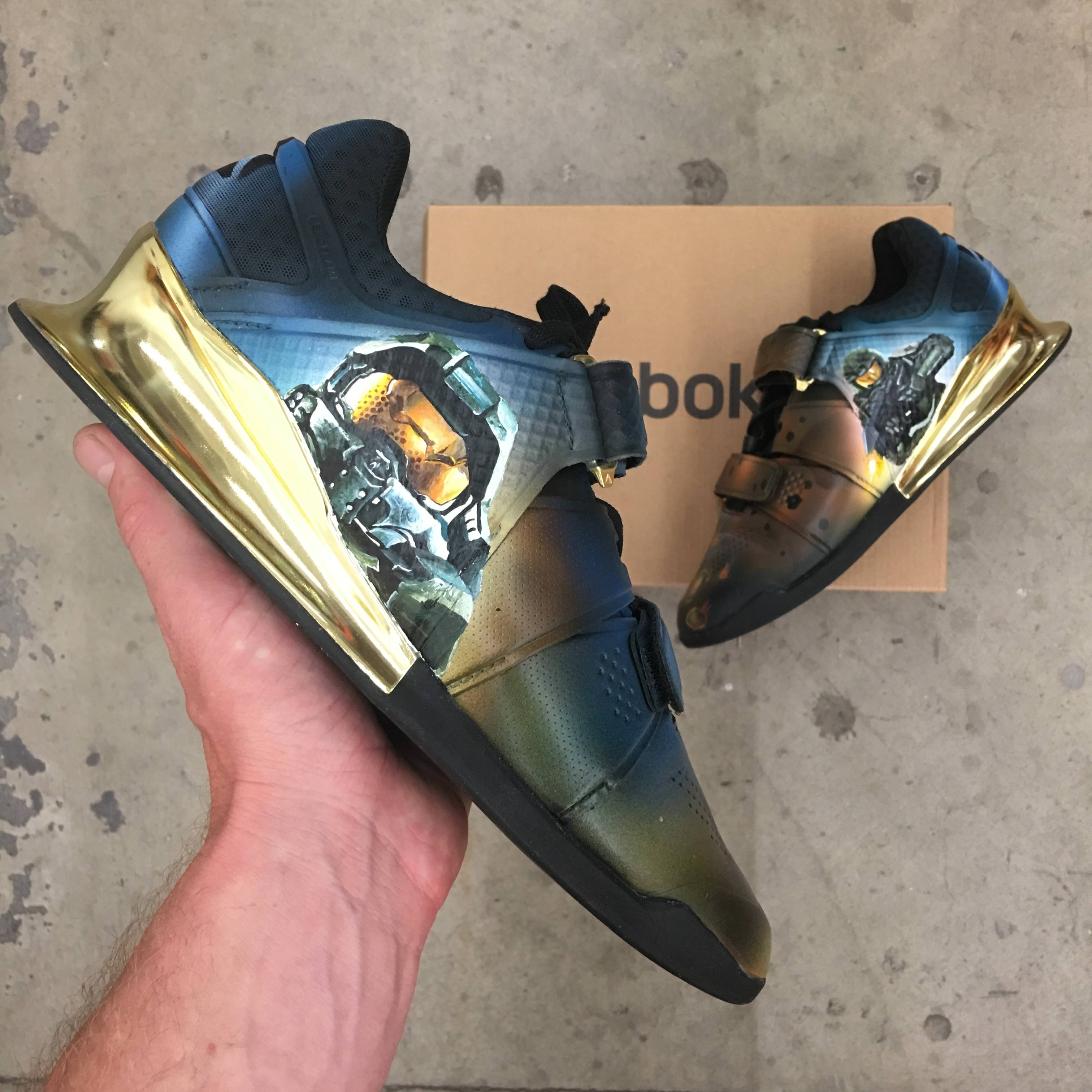 Custom Painted Reebok Legacy Halo Master Chief Scrolller