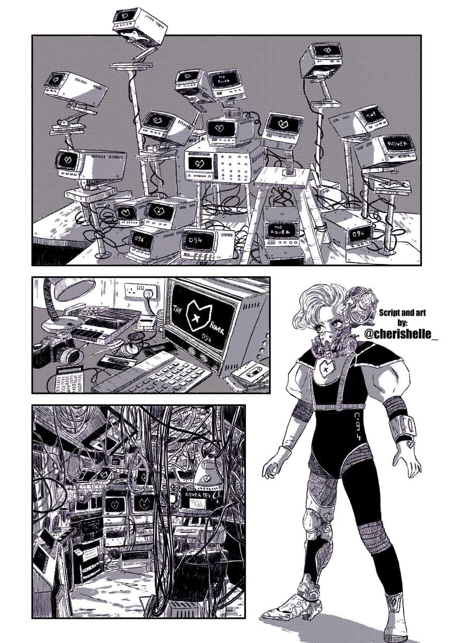 Cyberdoll, digital, by me, 2023