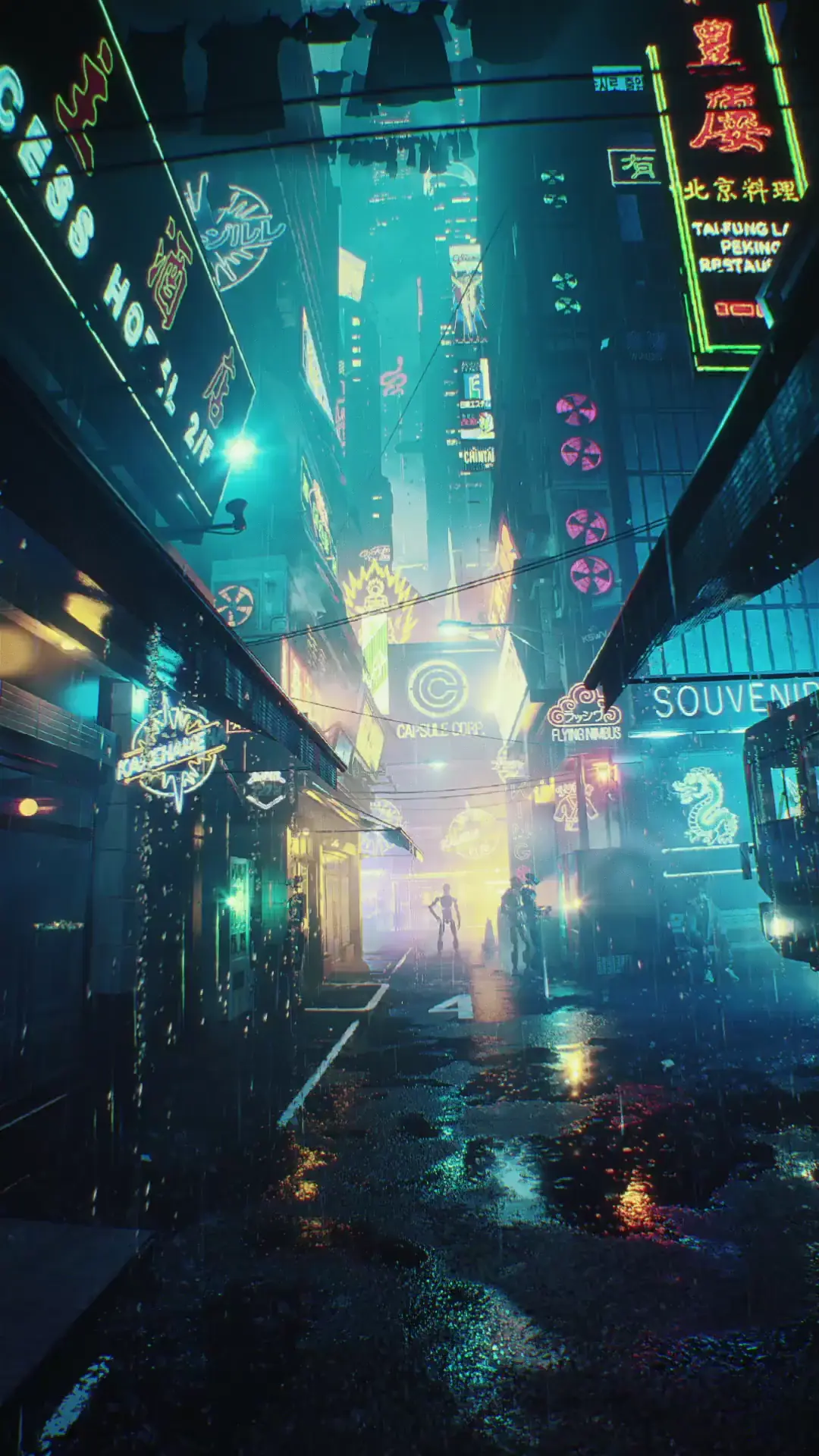 Cyberpunk homage to DBZ in my style (made in Unreal Engine 5)