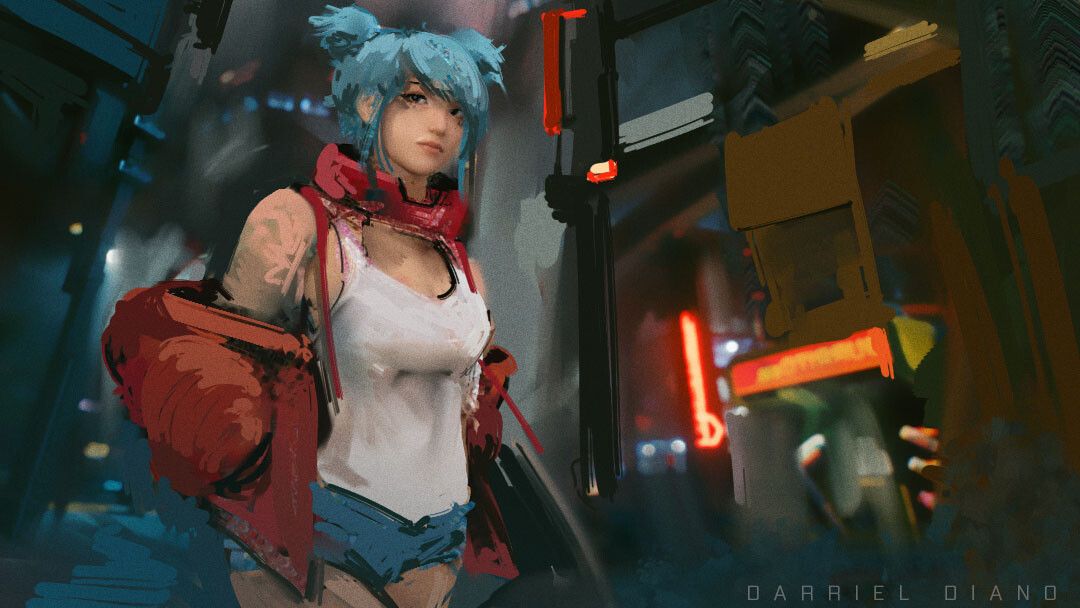 Cyberpunk illustration by Darriel Diano | Scrolller