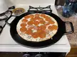 Trying out the new 14” pan with frozen pizza. Can’t wait to try a fresh homemade pizza on it!