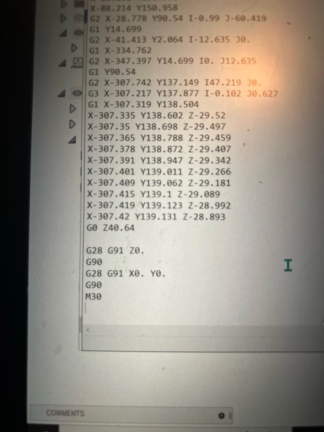 How do I end an operation at my stock origin point? it’s always ends at ...