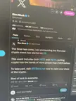 Elon Musk fake X profile promoting a cryptocurrency scam with BTC and ETH