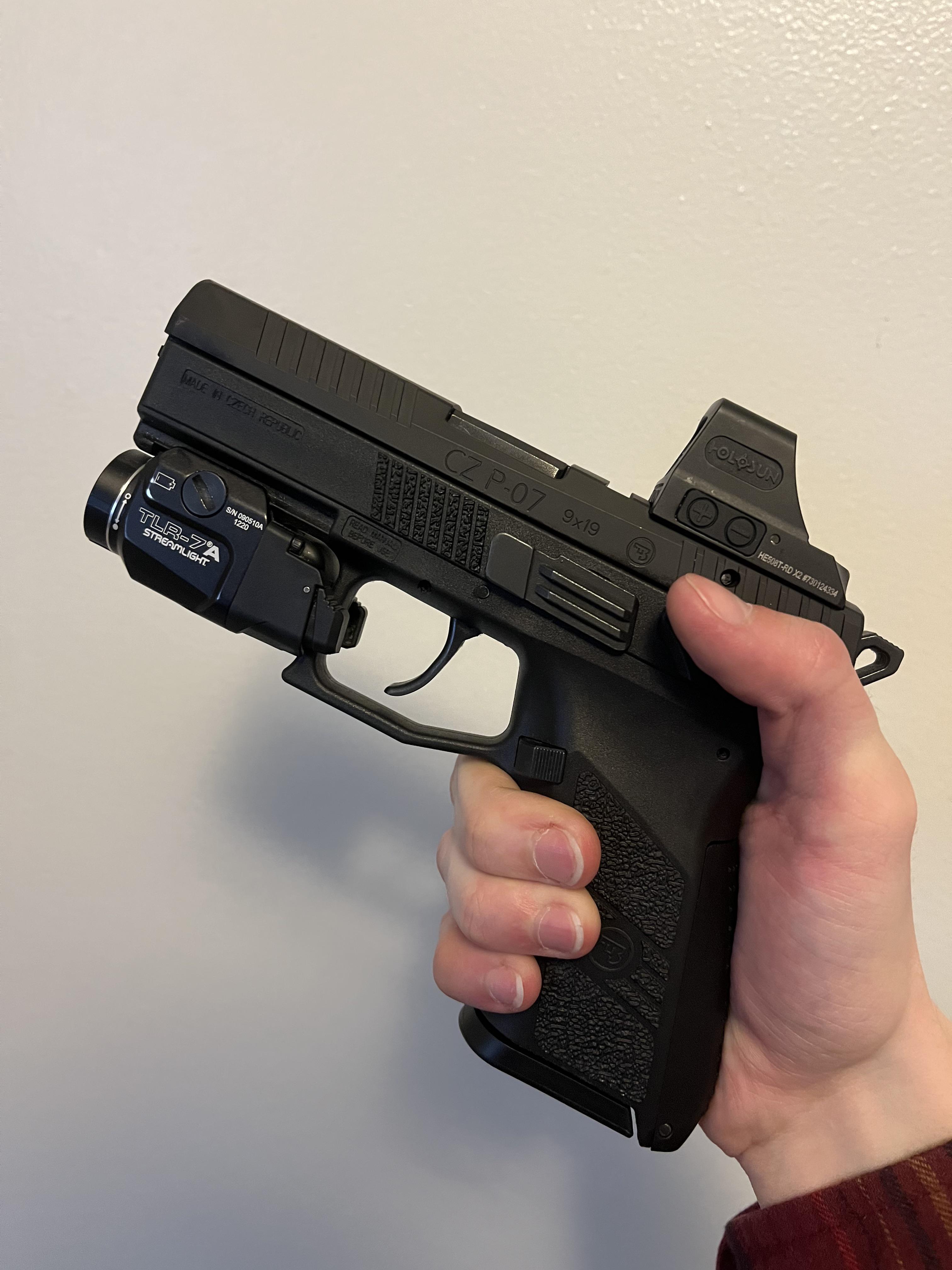 CZ P07 slide finally back from milling