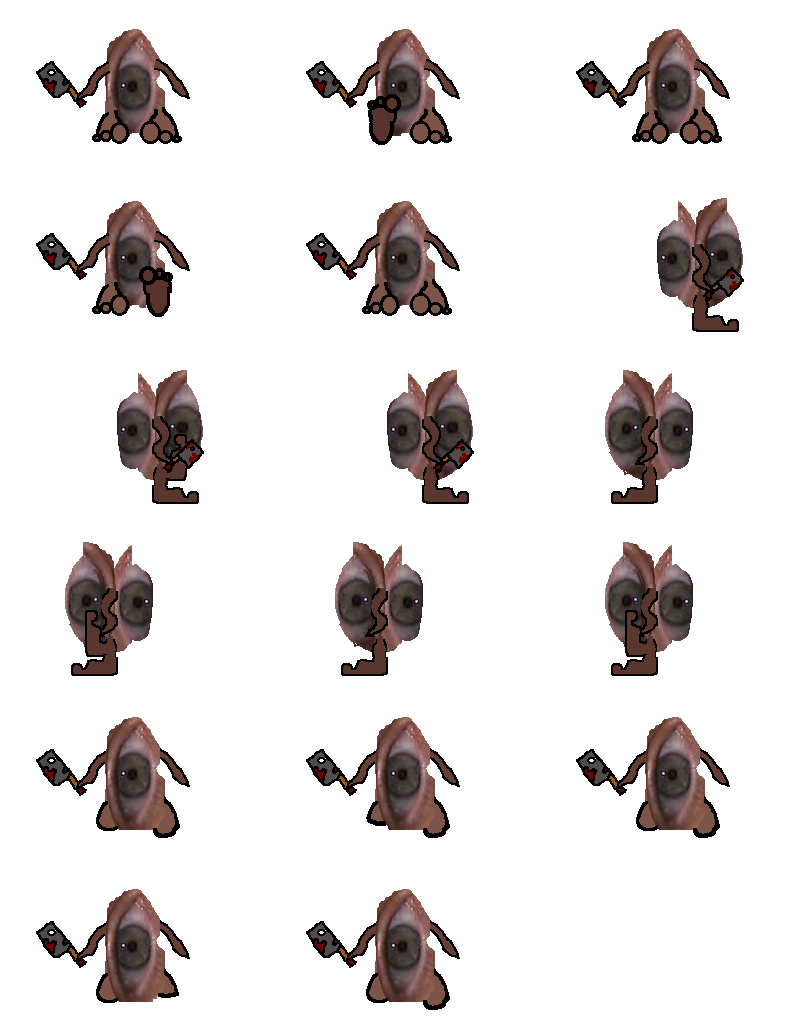 The Guard enemy from my game Dark Card. Dark Card, is a 2D top-down survival horror game, Where you play cards to perform all actions, from attacking to unlocking doors. Collect cards and experiment with them while exploring the world around you.