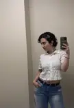 On a scale from 0 to 10, how inappropriate is this outfit for an office job?