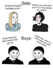 Guys vs girls after Highschool ends:
