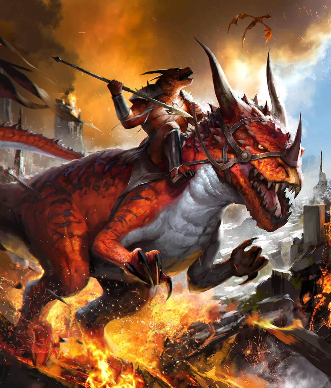 Fire Drake Rider by Sutthiwat Dechakamphu (TheRafaArts) | Scrolller