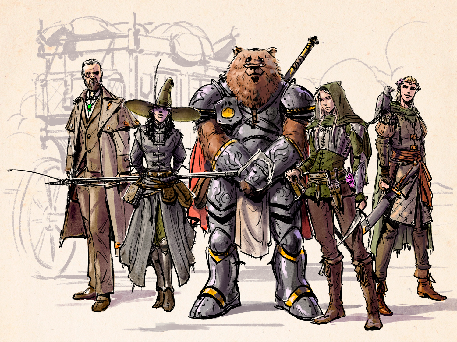 Discover more like ImaginaryWarriors: [OC] Dnd party that I drew. and ...