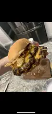 Quick smash burger I put together for lunch.