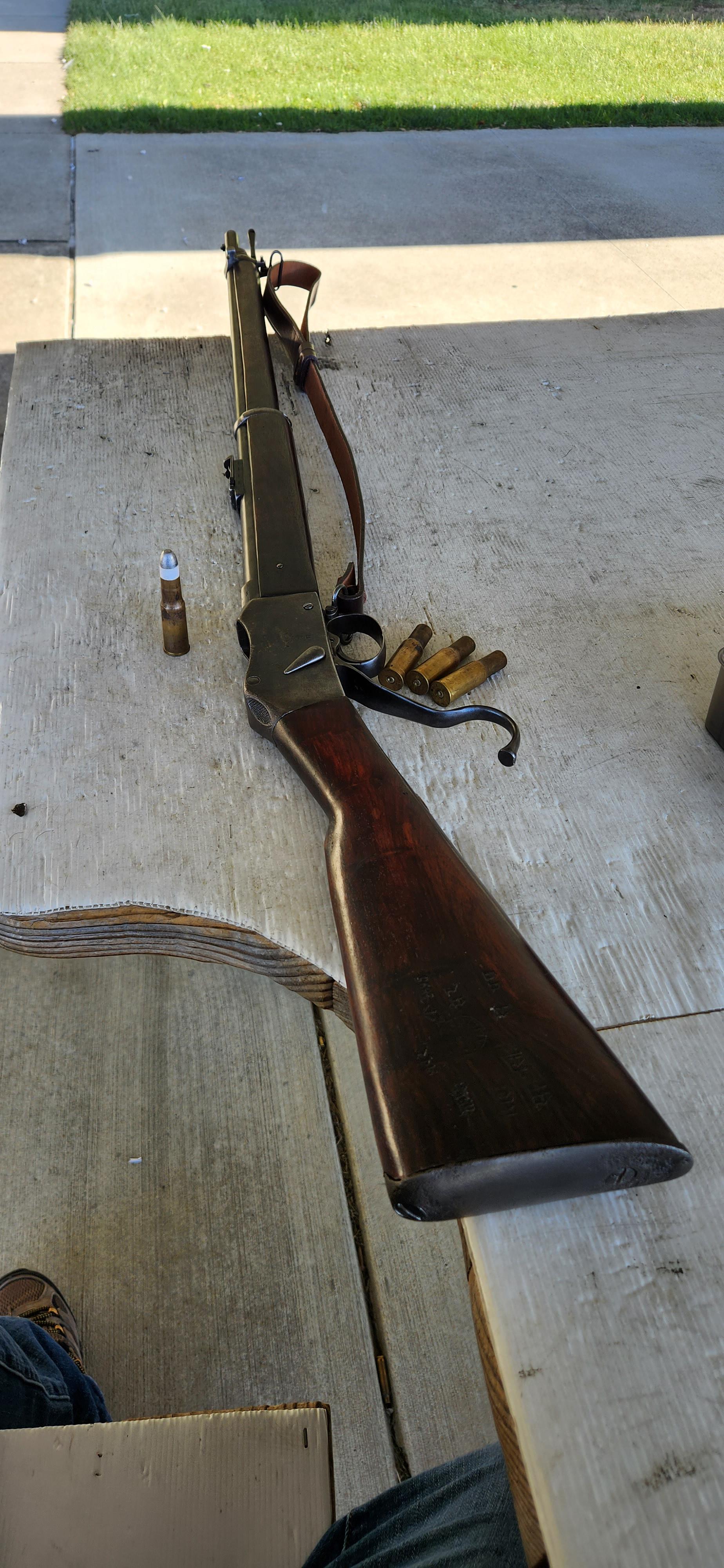 Nothing like clouds of black powder smoke to attract attention at the range.