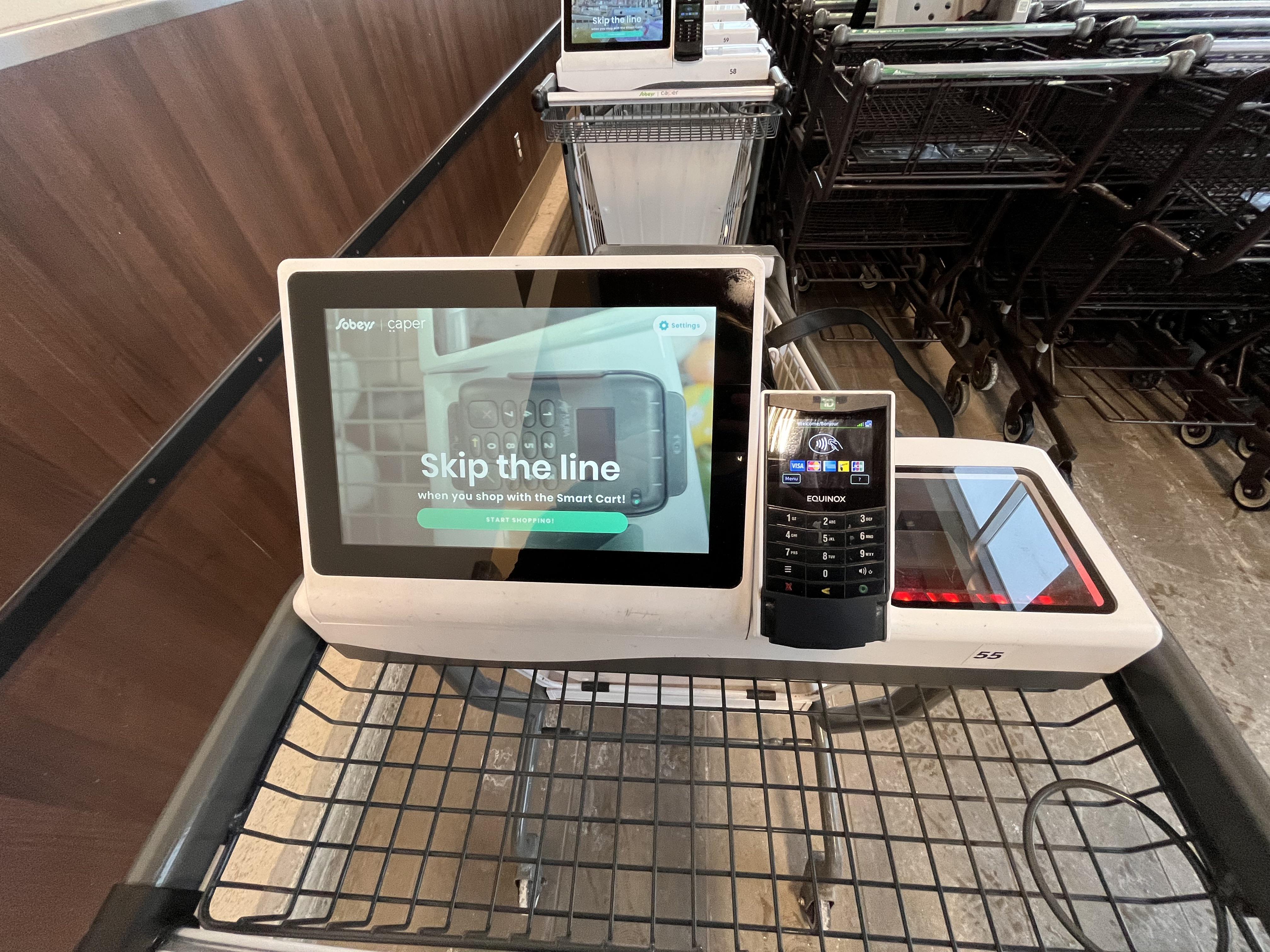 Local grocery store has self checkout on carts. | Scrolller