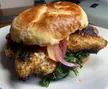 Not-at-all-burnt chicken sandwich