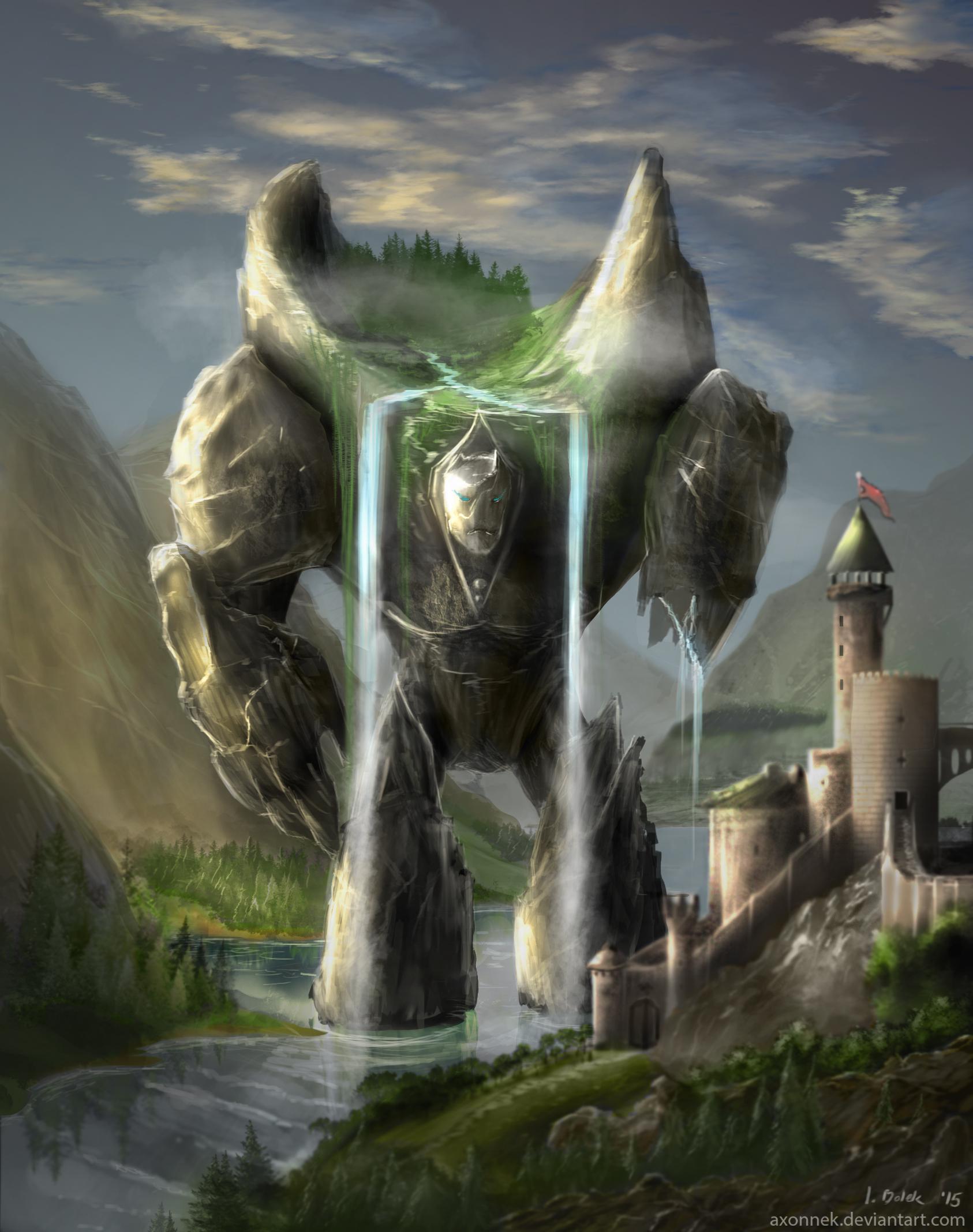 Elemental Contest - golem FINAL by Yimerin