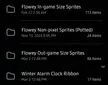 my flowey sprite collection (still incomplete)