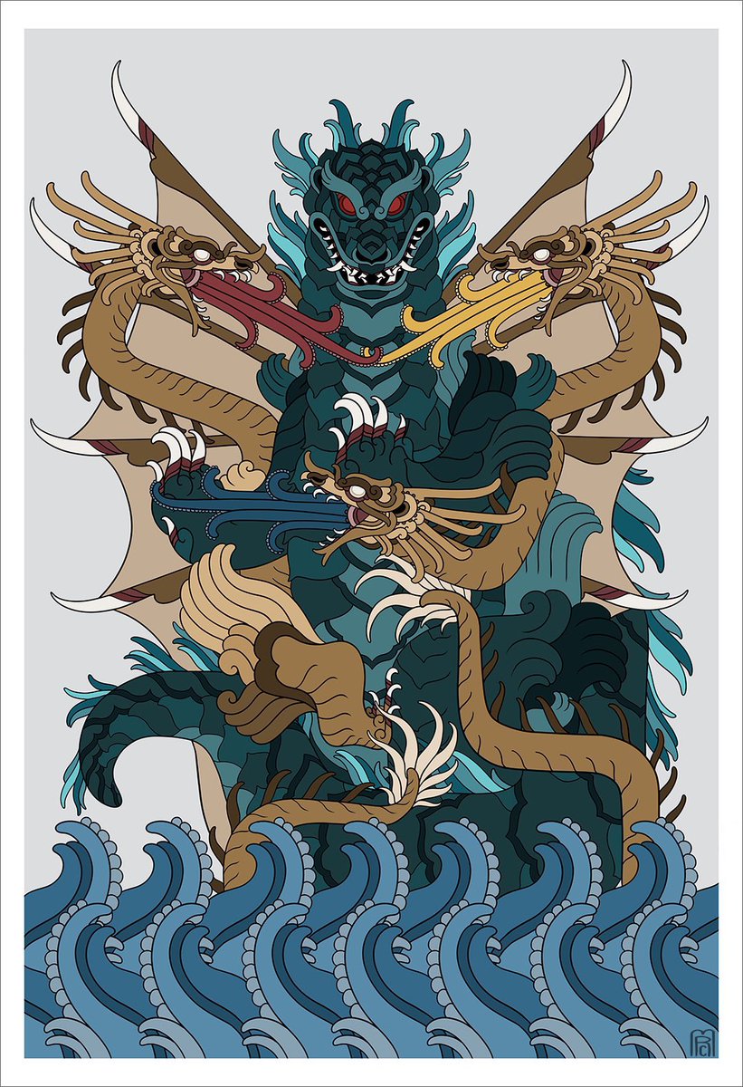Godzilla vs King Ghidorah! by Monica Robles Corzo (Monarobot)