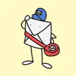 Digital Drawing, Mailman Friend, by Milomakesstuff, 2023