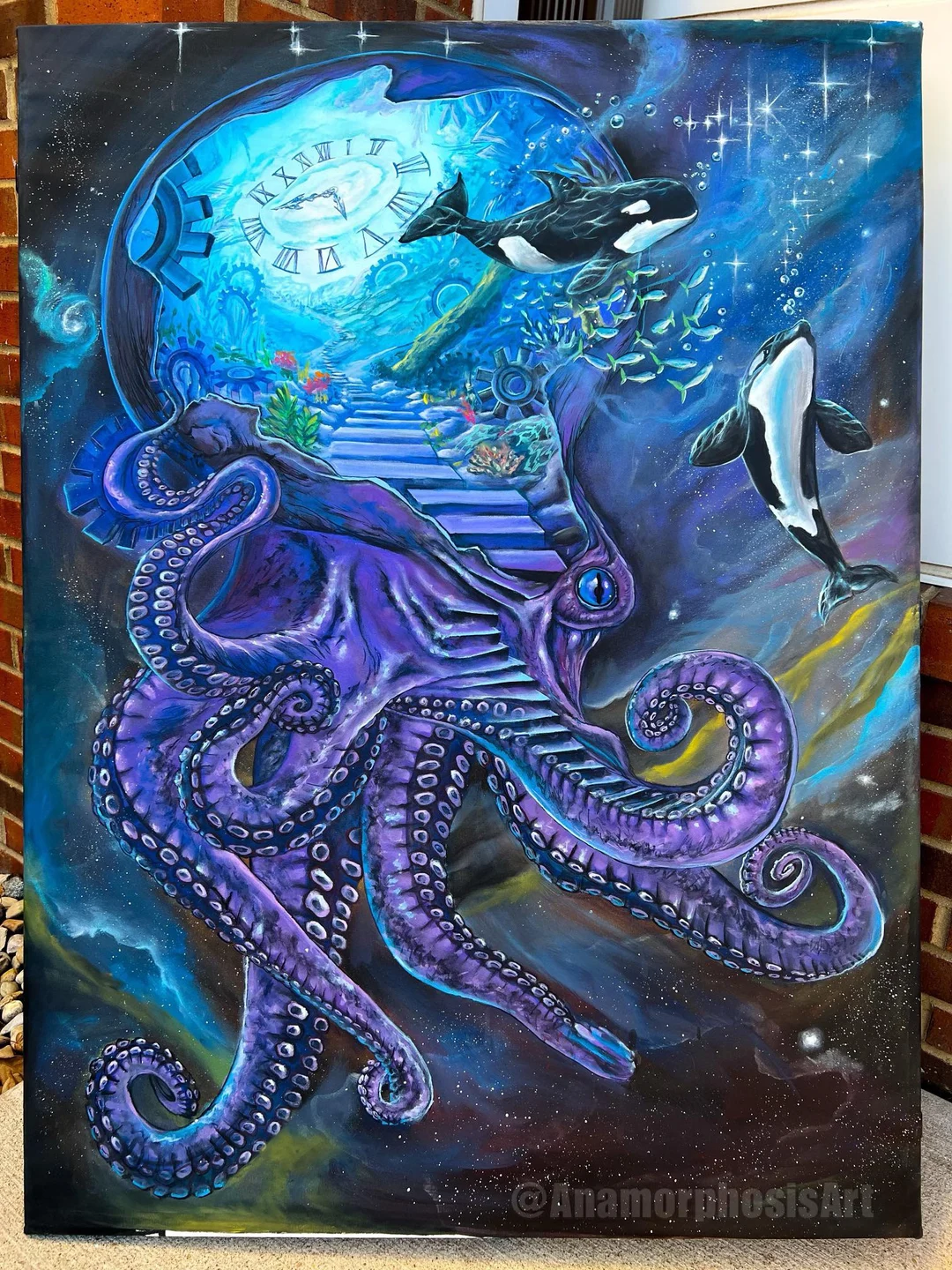 Time Space Reality, Anamorphosis Art, Acrylic, 2022 | Scrolller