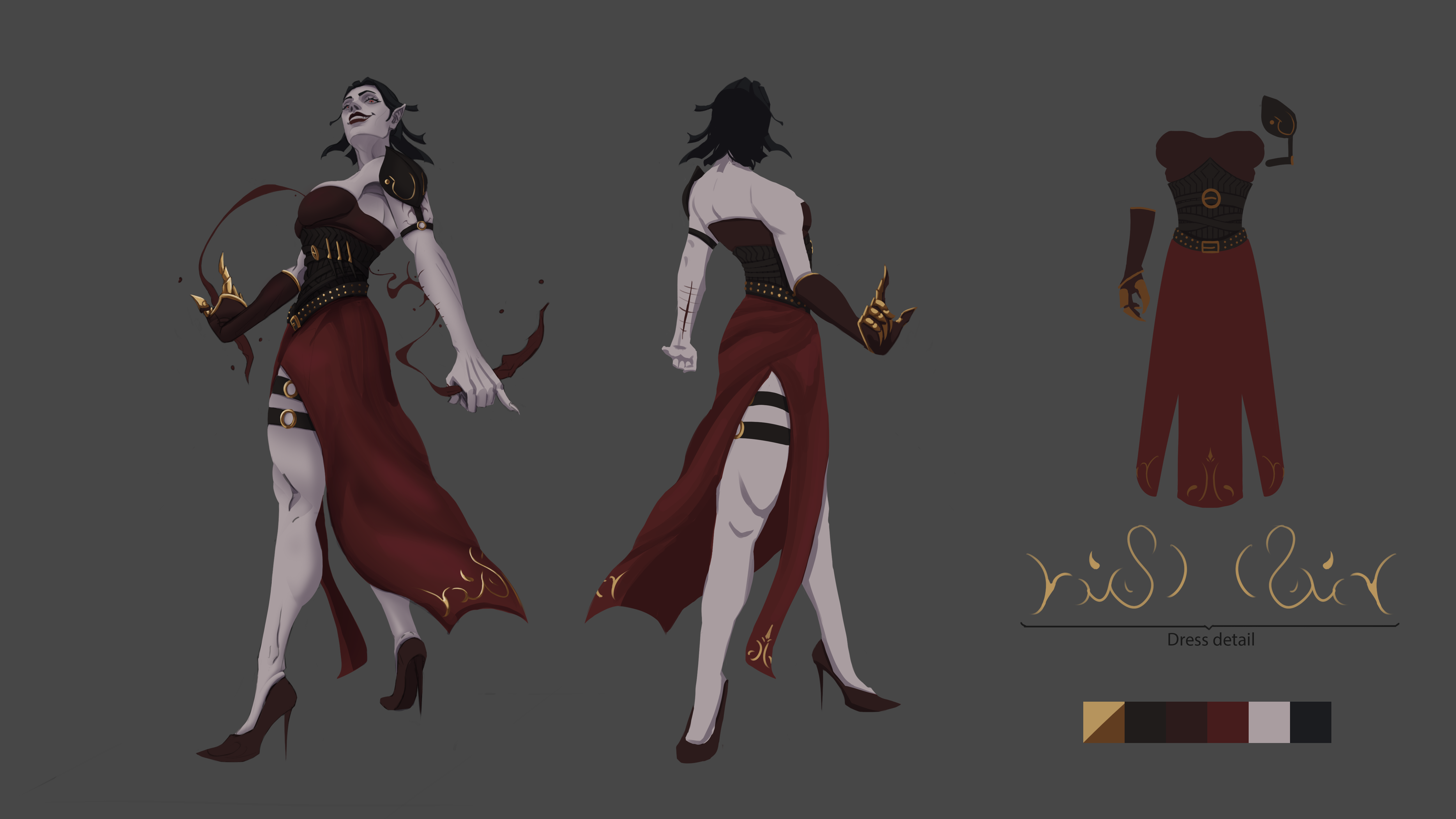 [OC] [ART] Rogue Vampire character, did it for a friend. Is she going ...