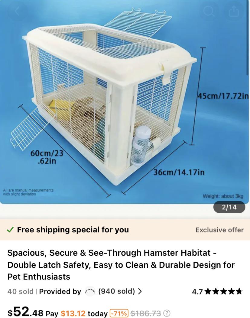 Is this an okay cage?(on a low budget)