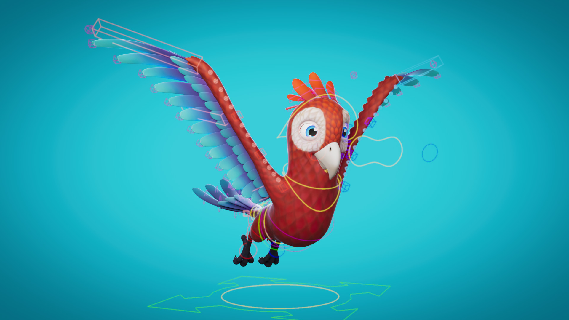 I made my first bird rig! You can see it animated in the comments ...