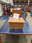 My local library book display section has jokes