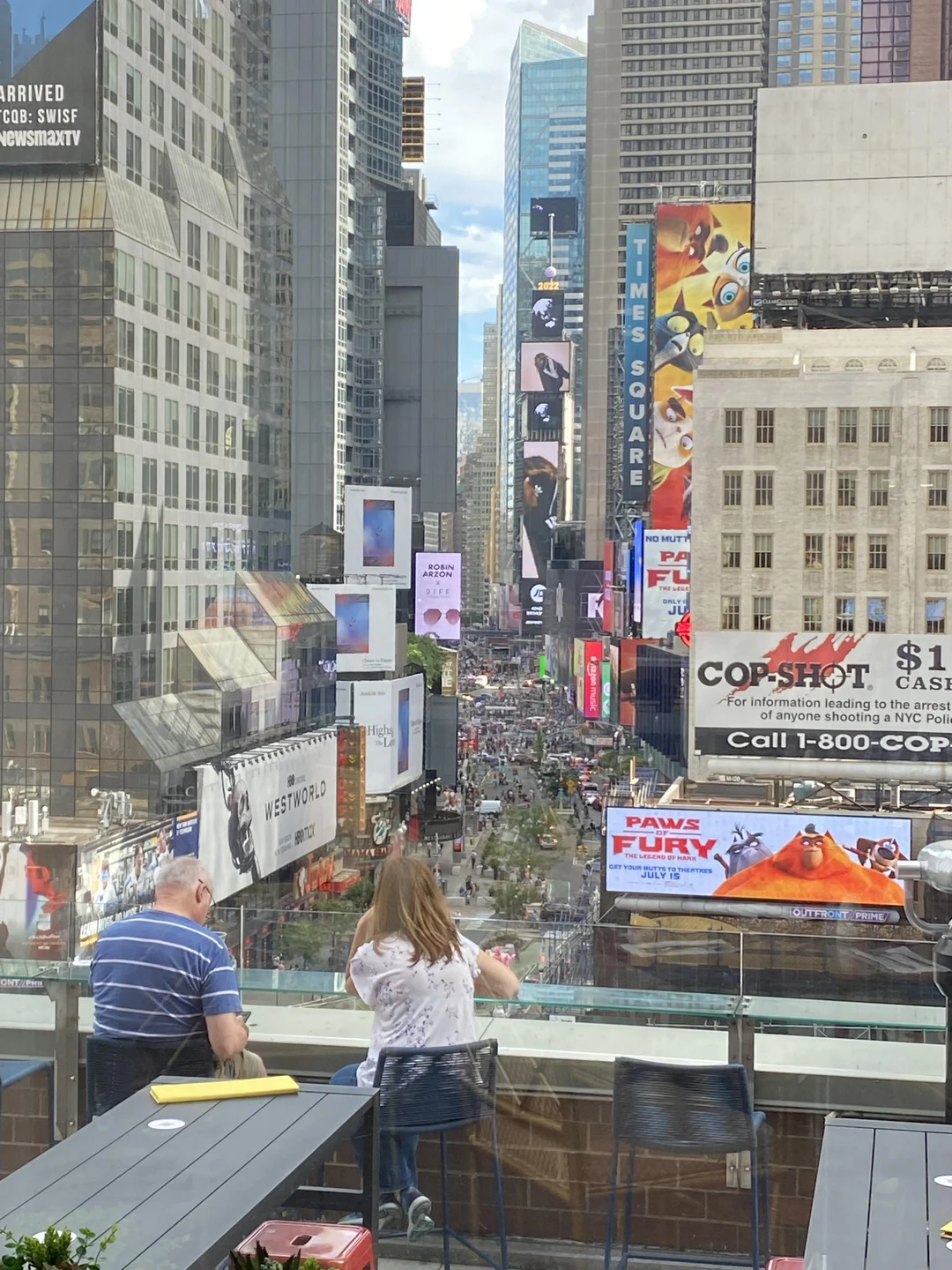 Time Square Up Times Square from up above, NYC | Scrolller